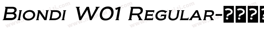 Biondi W01 Regular字体转换